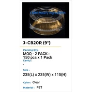 PLASTIC SIFFON CAKE BOX J-CB20RH# CAKE TRAY ROUND 9 INCH#READY STOCK IN MALAYSIA#