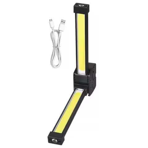 Gym Lamp Light Waterproof Portable Gym Lamp for Posing 7-grades Dimming Rechargeable 180 Degree Fold