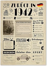 FestySpark Gifts for 83rd Birthday Woman and Man - Decoration 83rd Birthday Man - Birthday Card 83 W