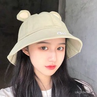 insBersih Merah Gadis Kucing Telinga Topi Anak-anak Versi Korea Pelajar Musim Luruh Comel Jepun Liar