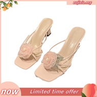 Flower High Heels Women's Open Toe Heels Rubber PU