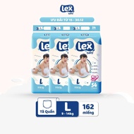 Combo of 3 packs of Lex Baby Diapers Size M56/ L54/ XL50/ XXL48 Outstanding Quality, Soft Price Like