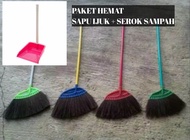 paket hemat sapu ijuk dan pengki { sapu ijuk dan serokan sampah }