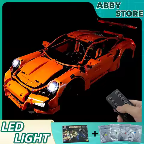 DIY RC LED Light Kit For LEGO 42056 Technical Sports Car (Only LED Light,Without Blocks Model)