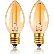 C7 LED Night Light Bulbs Salt Lamp Light Bulb E12 Amber 0.5W Equivalent 5W 7W Incandescent Bulb Warm