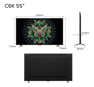 NEW | TCL TV C6K  Premium QD-Mini LED |  4K UHD  |  55 65 75 85 inch  | 144Hz VRR | Dolby Atmos