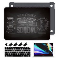 4in1 Frosted Black Hard สำหรับ MacBook Pro14 16 M1 Max/Pro 2021 Air11 12 13 Pro13.3 M1 A2337 A2338 A