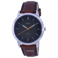 Fossil The Minimalist Green Dial Leather Strap Quartz FS5870 Men's Watch