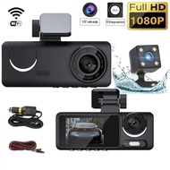 กล้องติดรถยนต์ 3 กล้อง Aston Triple Wifi FHD กล้องรถจียอน รปภเฝ้ารถ รองรับบันทึกขณะจอด 24 ชม บันทึกว