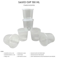 Sauce Cup 150 Ml Thinwall Sauce Cup Sambel 150 Ml (Isi 25 Pcs-SC150)