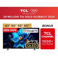 NEW | TCL P7K QLED TV | 43 50 55 65inch | 4K Smart TV | AiPQ Processor | Slim & Uni-body | HVA Panel