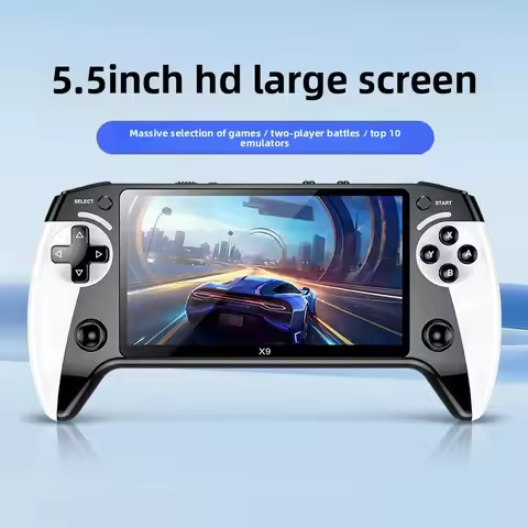 X9 Handheld Game Console 5.5 Inch Large Screen Arcade 8 Large Emulator Portable Retro X9 Handheld Ha