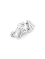 KHARYS Flow stud earrings - Silver 925 Freeform earrings ต่างหูเงินแท้ ต่างหูมินิมอล