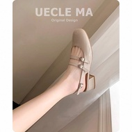 UECLE MA | รองเท้าแตะหนังหุ้มส้นสูงสำหรับผู้หญิง