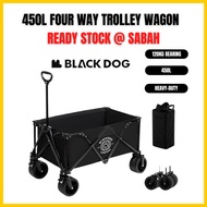 [SABAH] Blackdog Folding Four-way Push-Pull Trolley Wagon Camping Wagon Detachable Portable Outdoor 