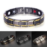 Titanium Power Therapy Magnetic Bracelet for Men - Energy Healing Twisted Bangle with Healthy Benefits