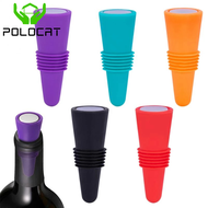 Polocat Premium Silicone Wine and Beverage Bottle Cap Set Leak Proof Champagne Bottles Sealer Stoppers Wine Cork Saver Stopper Reusable