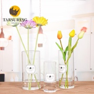 TARSURESG Cylinder Vases Flower Hydroponic Candle Holder Cup  Glass Flower Pot