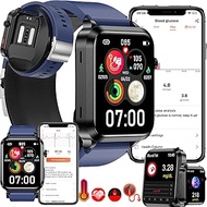ECG Smart Watch 1.92" Blood Glucose Sugar Fitness Tracker with Air Pump Blood Pressure 100+ Sports Mode Smartwatch with Heart Rate &amp; SpO2 Uric Acid Lipid Body Fat Monitor for Android IOS,Blue