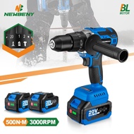 (free gift)13mm Cordless Brushless Electric Impact Drill 20+3 Torque 2 Gears Hand Electric Screwdriver Power Tools For Makita 18V Battery