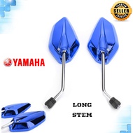 YAMAHA YTX 125- MOTORCYCLE SIDE MIRROR | CLEAR MIRROR| LONG STEM BLUE | MOTOR ACCESSORIES |COD