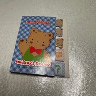 Mr. Bear Dream index note pad
