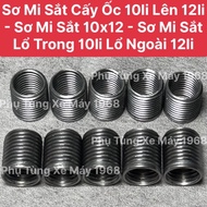 (10 pieces) Screw-in Iron Shirts 10mm to 12mm - Iron Shirts 10x12 - Iron Shirts with Inner Holes 10m