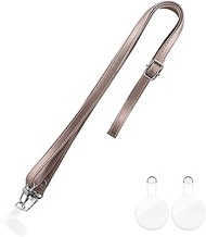 MS Solutions LN-SS09PBZ Leplus Smartphone (General Purpose) Shoulder Strap, Pearl Leather Type, Pear