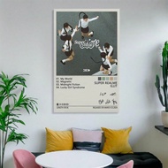 1 CÁI SHUANGS ILLIT Album Poster Nghệ Thuật Ngôi Sao Trang Trí Văn Phòng Nhà Canvas Poster Nghệ Thuậ