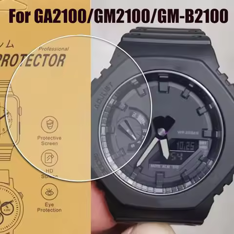 9H Screen Protector For Casio GA2100 GM2100 GM-B2100 Tempered Glass Anti-Scratch HD Clear Protective