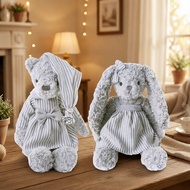 Teddy Bear Stuffed Animal - Plush Toys-Great for Nursery Decor - Baby Gifts - Cute Fluffy Grey Bunny