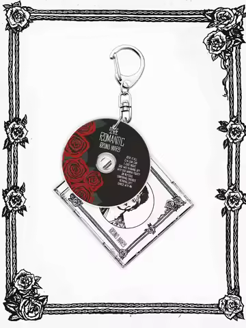 Bruno Keychain，The Romantic，Mars，Album Keychain，Music Keychain，Bag/Car Keychain，Durable Keychain Acc