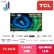 TCL 65" 75" Premium QD-Mini LED 4K TV with HDR 3500 nits, 144hz, IMAX Enhanced, QLED PRO 75C855