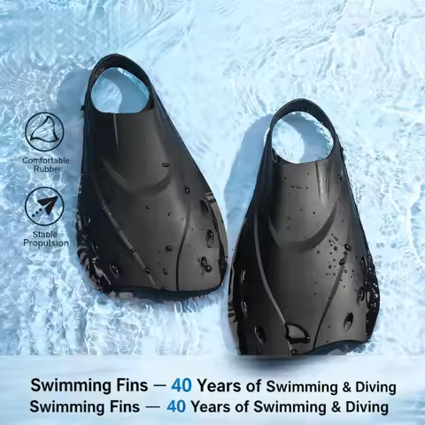 Training Fins Flippers Swimming Fins Short Dive Fin