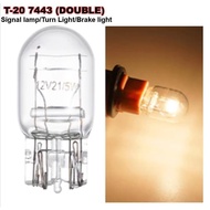 T20 7440 7443 WY21W W21W Halogen Bulbs12V W21/5W T20 Super Bright Backup Reversing Light for Car Sig