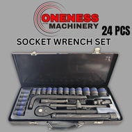 ''SADAGOOD/DECKER-V'' BLACK BOX SOCKET WRENCH SET -24PCS -BLACK BOX