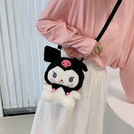 ตุ๊กตา Cinnamoroll Kuromi Melody กระเป๋าเป้สะพายหลังตุ๊กตา กระเป๋าสะพายข้าง ของขวัญ ตุ๊กตาชินนาม่อน