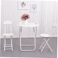 Folding table Simple folding dining table Small apartment rental home small balcony small round table portable