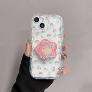 Y3D Pink Black Flower Bag For OPPO A98 A78 5G A58 A38 F9 A1K Reno 7 4G 8Z 7Z 8 Pro 8T 5 6 Lite 5F 4 