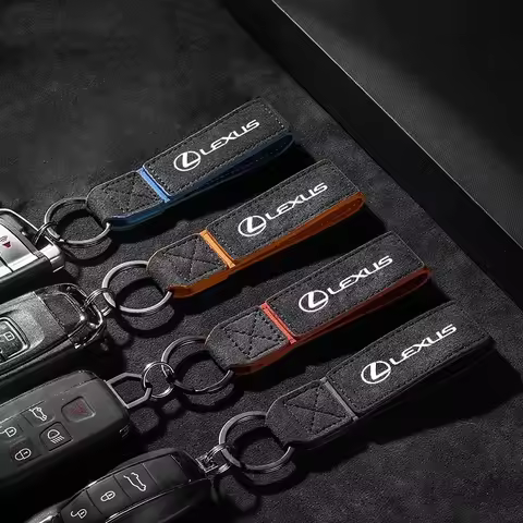 Car Sticker Leather Car Logo Keychain Key Chains Rings Pendant For Lexus GS F Sport 350 Ct200h Uvx 2