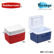 Rubbermaid Ice Cooler Box Chest Bucket 4.7Litre / 5QT  (Red/Blue , Hold Up to 6 Cans)
