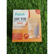 Value Pack - Malish 4oz / 120ml Breast Milk Storage Bag - 28 Bags (Pek Simpanan Susu Ibu)