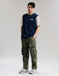 [MOO Billionaire  7/22] Two-Tone Nylon Pants กางเกงผู้ชาย ขายาว ตัดต่อผ้าไนลอนสองสี