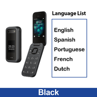 Nokia 2660 Flip Phone Dual-SIM  4G Feature Phone 128MB Storage 1450mAh 2.8" Keypad Phone for Seniors Big Buttons Easy to Use - Black/Blue