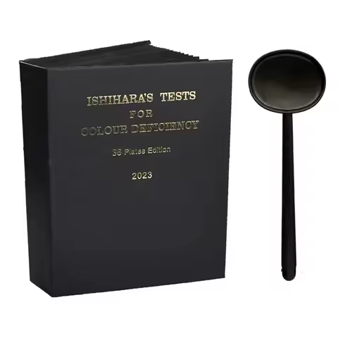 19*14.8*4cm Ishihara Test Book Accurate Color Blindness Assessment Tool Color Difference Test Optome