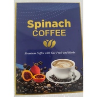 spinach coffee with gac fruit and herbs