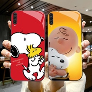 YS-86 Snoopy HD Glass Casing for Samsung A50 A70S A70 A10 A02 A7 Note 10 Pro Plus