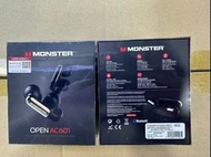 🌟靚聲系列🌟夾耳式骨傳導monster ac601真無線藍牙運動耳機🌟（24小時內免費順豐智能櫃/順豐站）（送價值$78二合一快充數據線）（續航時間長）（廠商三個月免費保養）黑白色選擇，個性化空間音頻
