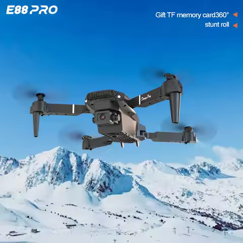ZNLYRION E88 Pro 4K HD Dual Camera Drone Foldable Design Smart Hover 2.4G Remote Control Drone with