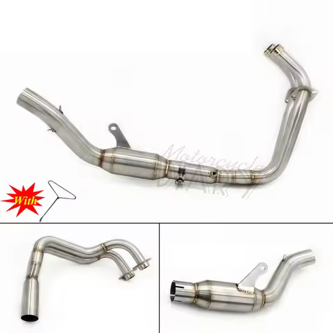 For R7 R 7 FZ07 MT07 MT FZ 07 2021 2022 2023 51mm Motorcycle Exhaust Racing Escape Moto System Front